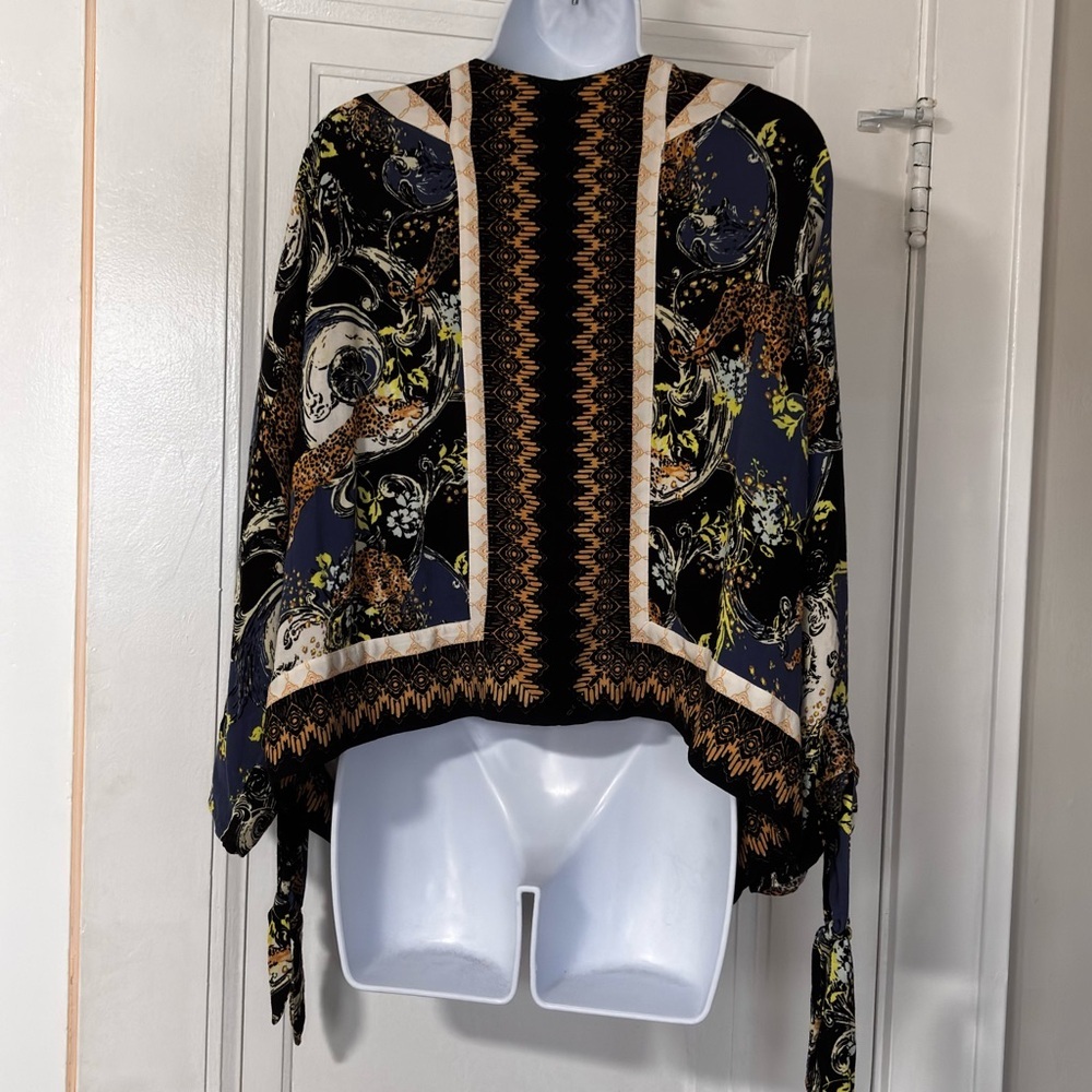 Free People catch Me If You can Stylish Multicolor Top Medium - Picture 7 of 9